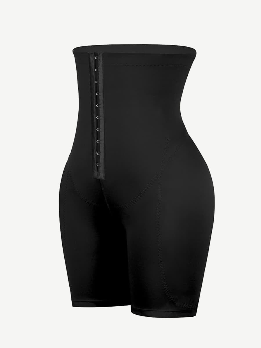 High-Waist Tummy Control Shapewear with 2 Removable Hip Pads