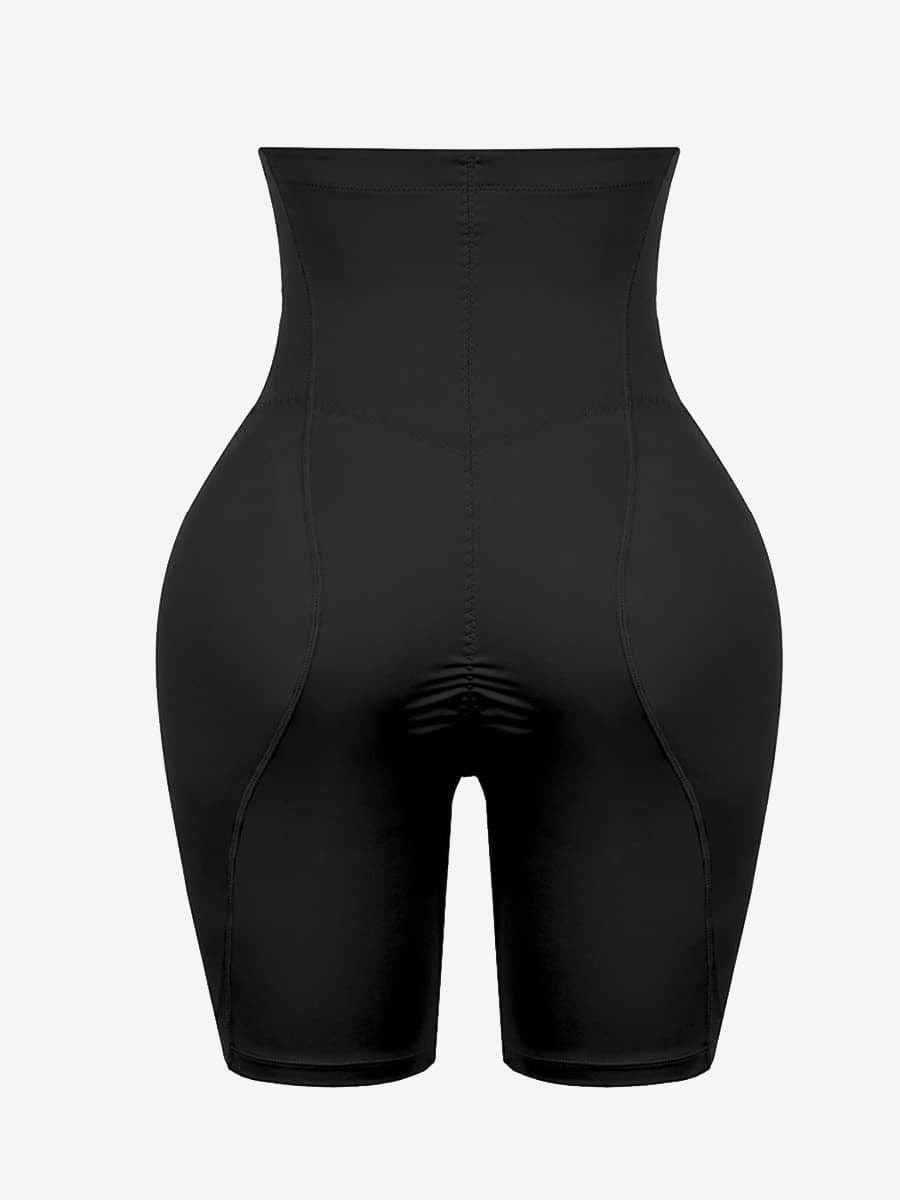 High-Waist Tummy Control Shapewear with 2 Removable Hip Pads