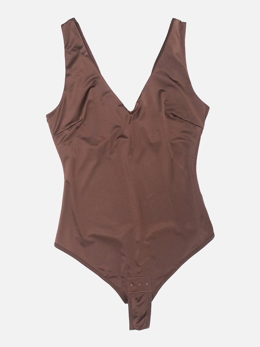 Deep V-neck Waist Abdomen sculpting Bodysuit