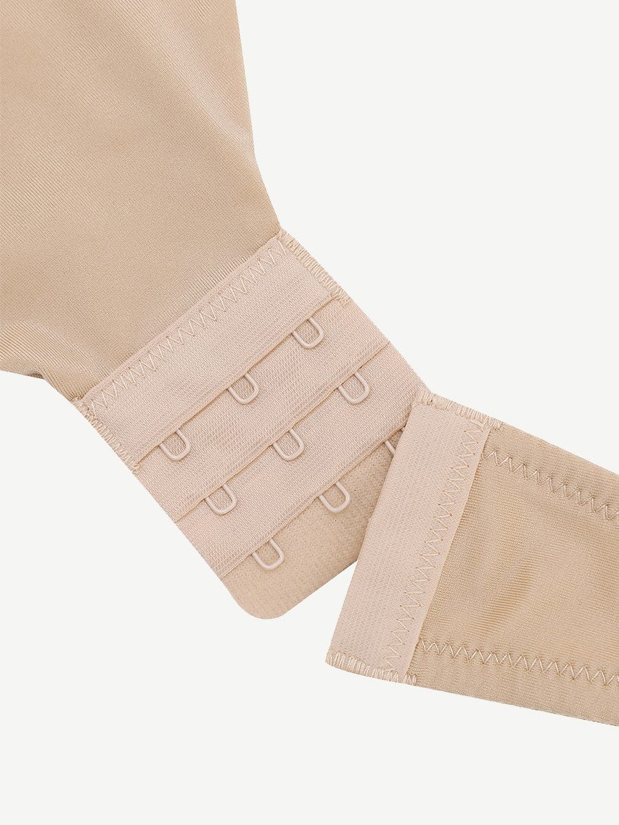 High Waist 30D Fabric Tummy Control Bodysuit with Nubuck Shoulder Straps