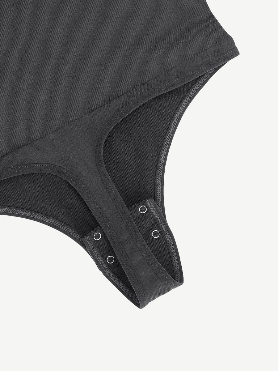 🌿Seamless Eco-friendly Square Neck Long Sleeve 360° Waist Control Thong Bodysuit