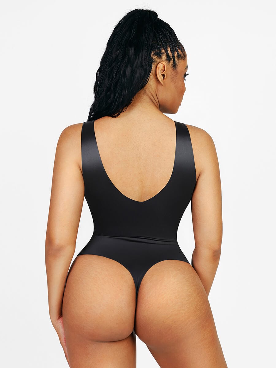 Deep V-neck Waist Abdomen sculpting Bodysuit