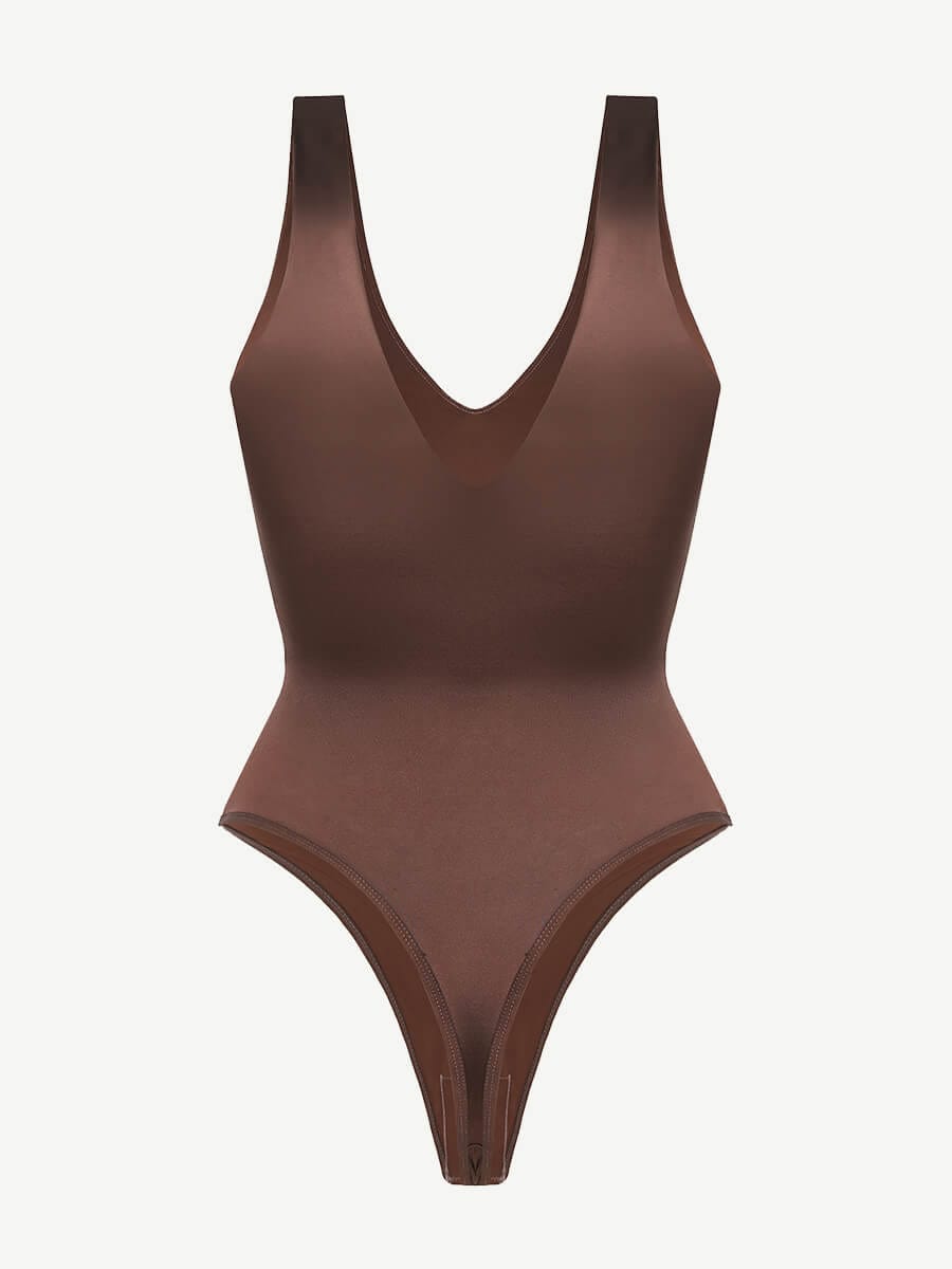 Deep V-neck Waist Abdomen sculpting Bodysuit