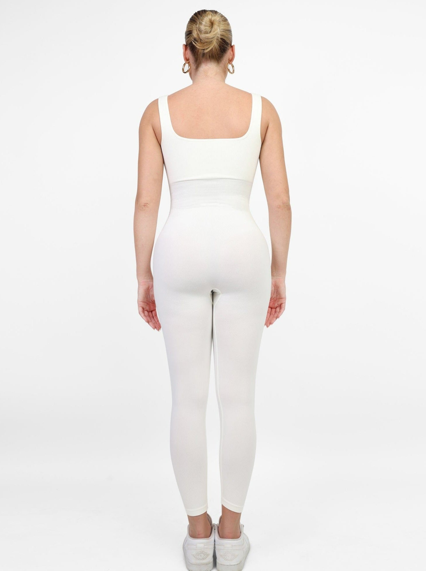 Seamless Square Neck One Piece Sport Jumpsuit