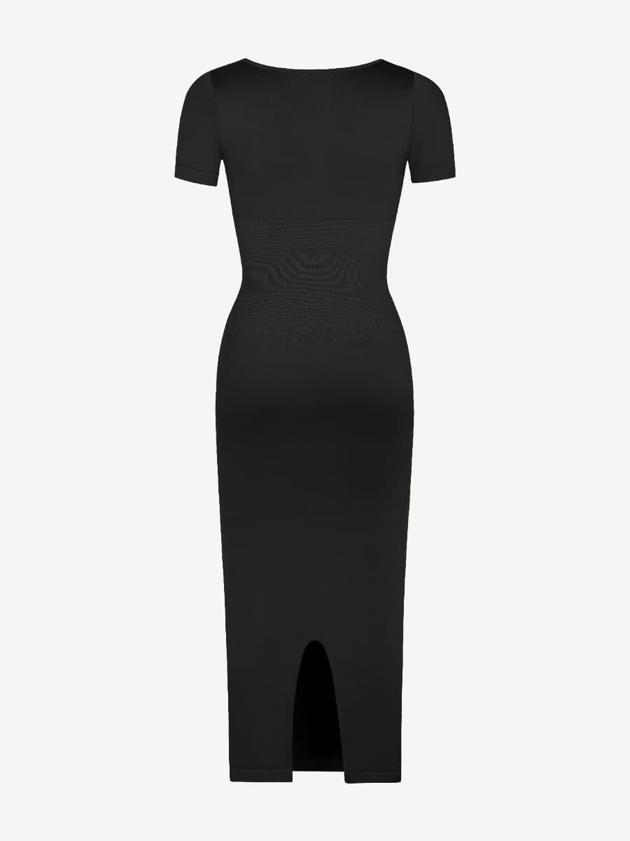 ๐ฟ Seamless Eco-Friendly Back Slit Outer Shaping Dress With Removable Cups
