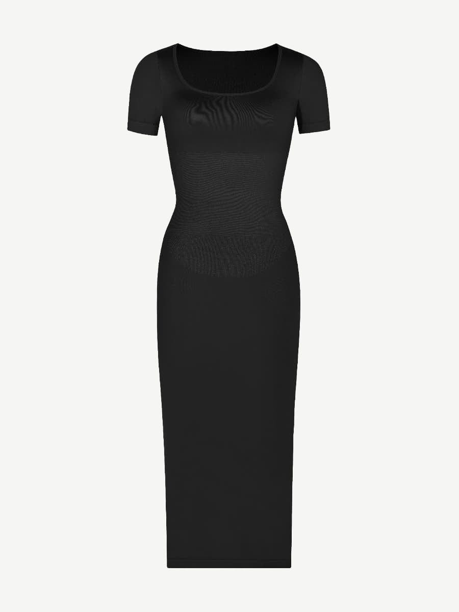 ๐ฟ Seamless Eco-Friendly Back Slit Outer Shaping Dress With Removable Cups