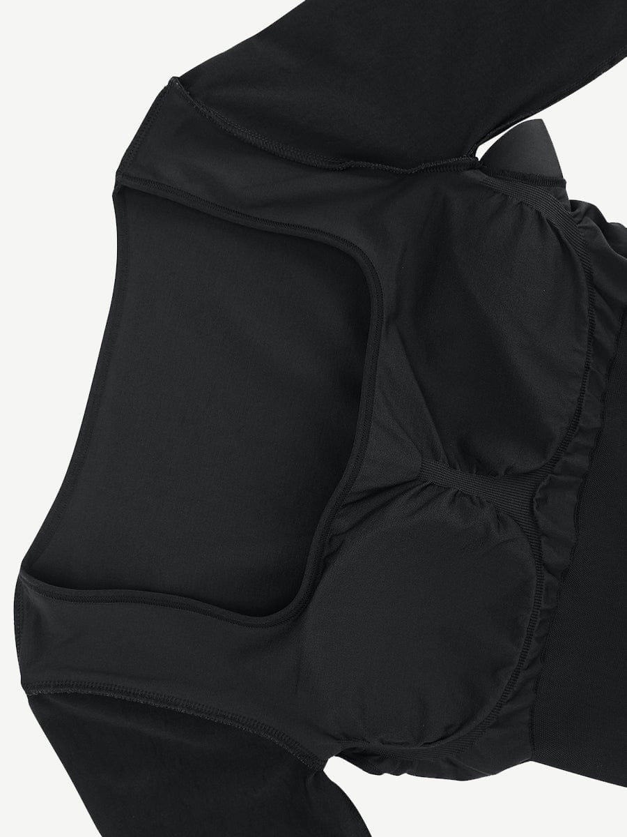 ๐ฟ Eco-friendly Seamless Square Neck Long Sleeve Shaper Dress