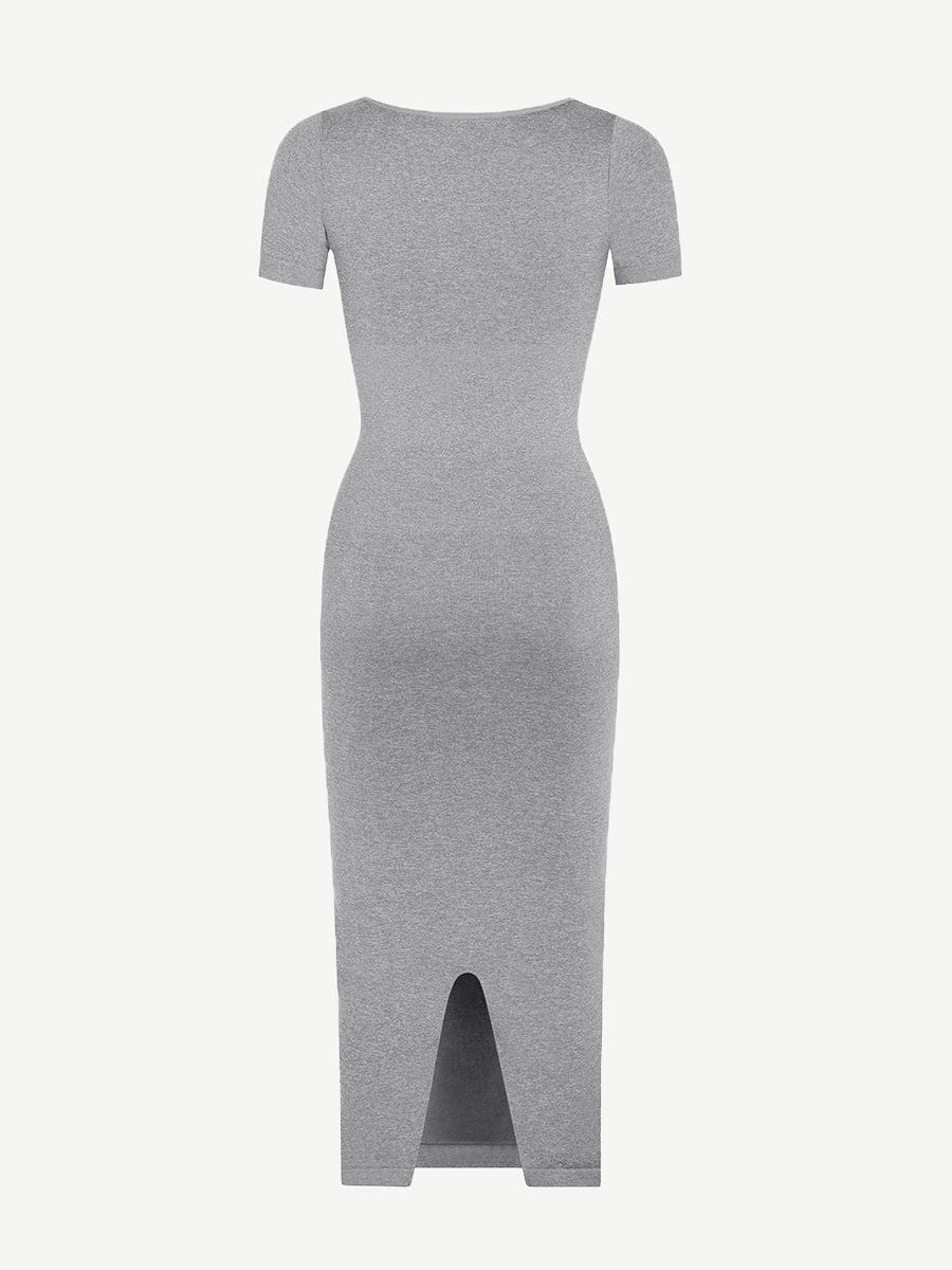 ๐ฟ Seamless Eco-Friendly Back Slit Outer Shaping Dress With Removable Cups