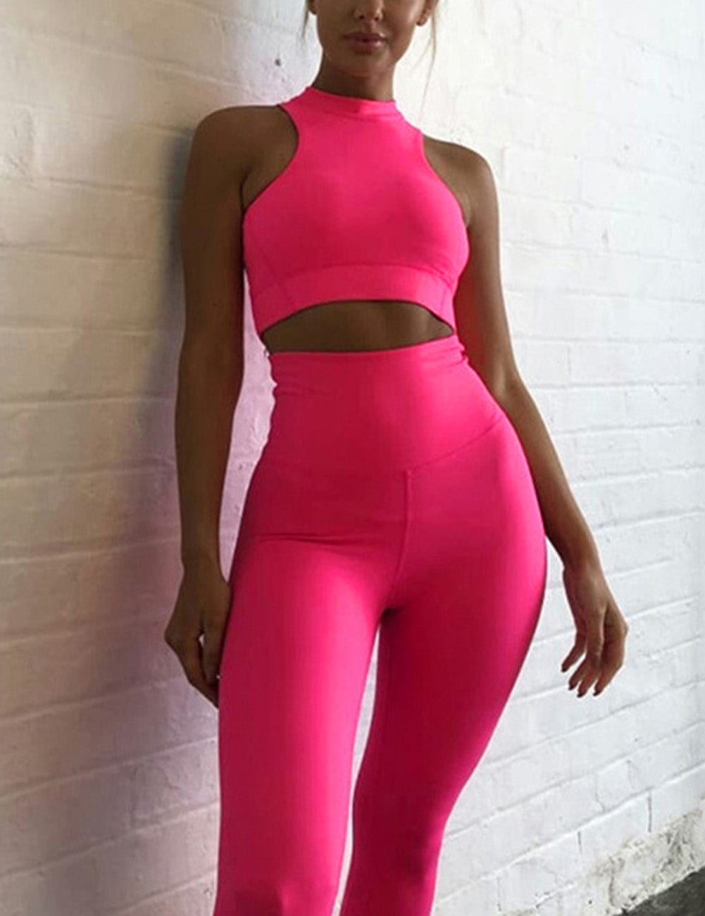 Flawlessly Zipper Back Tank Suit High Waist Outfit