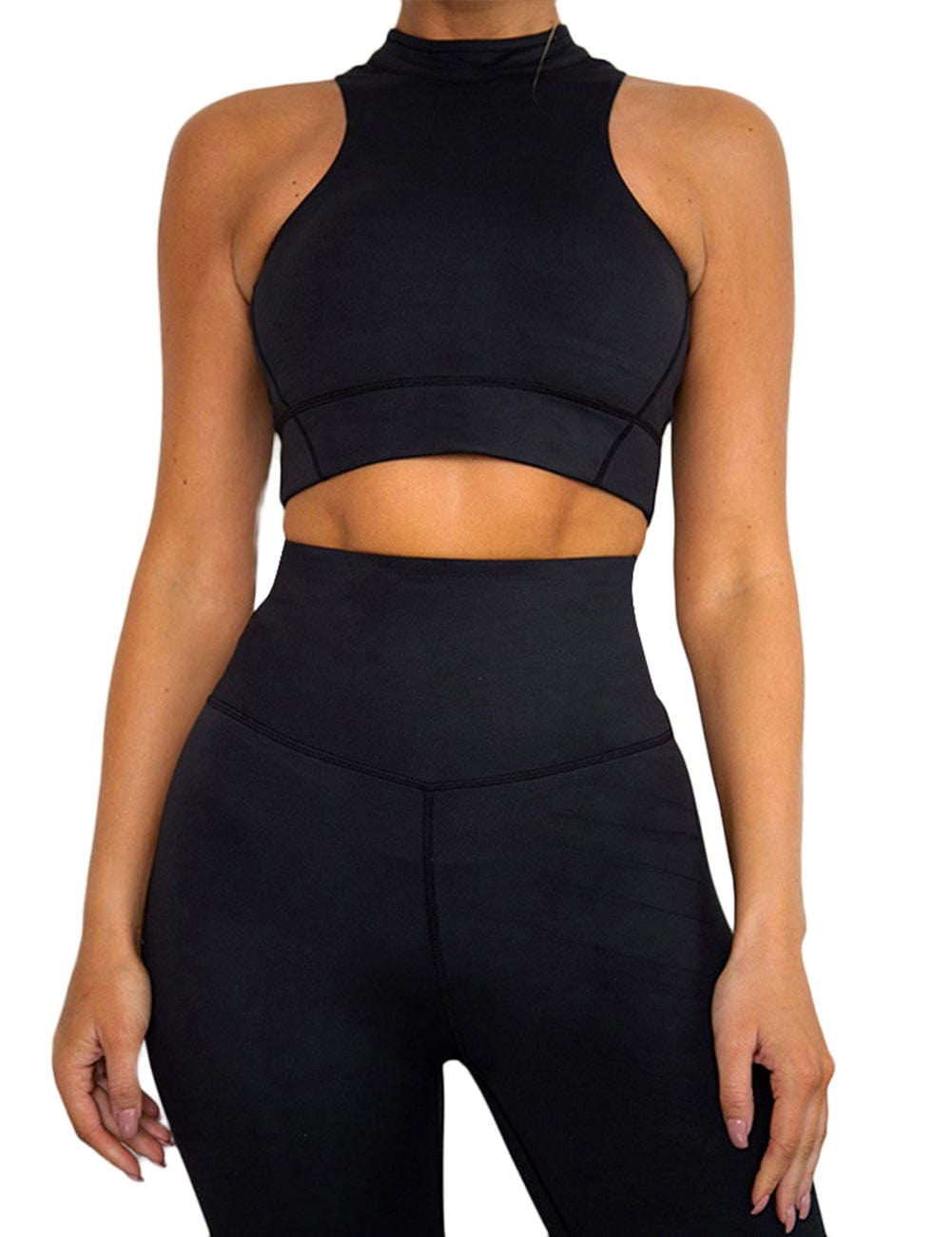 Flawlessly Zipper Back Tank Suit High Waist Outfit