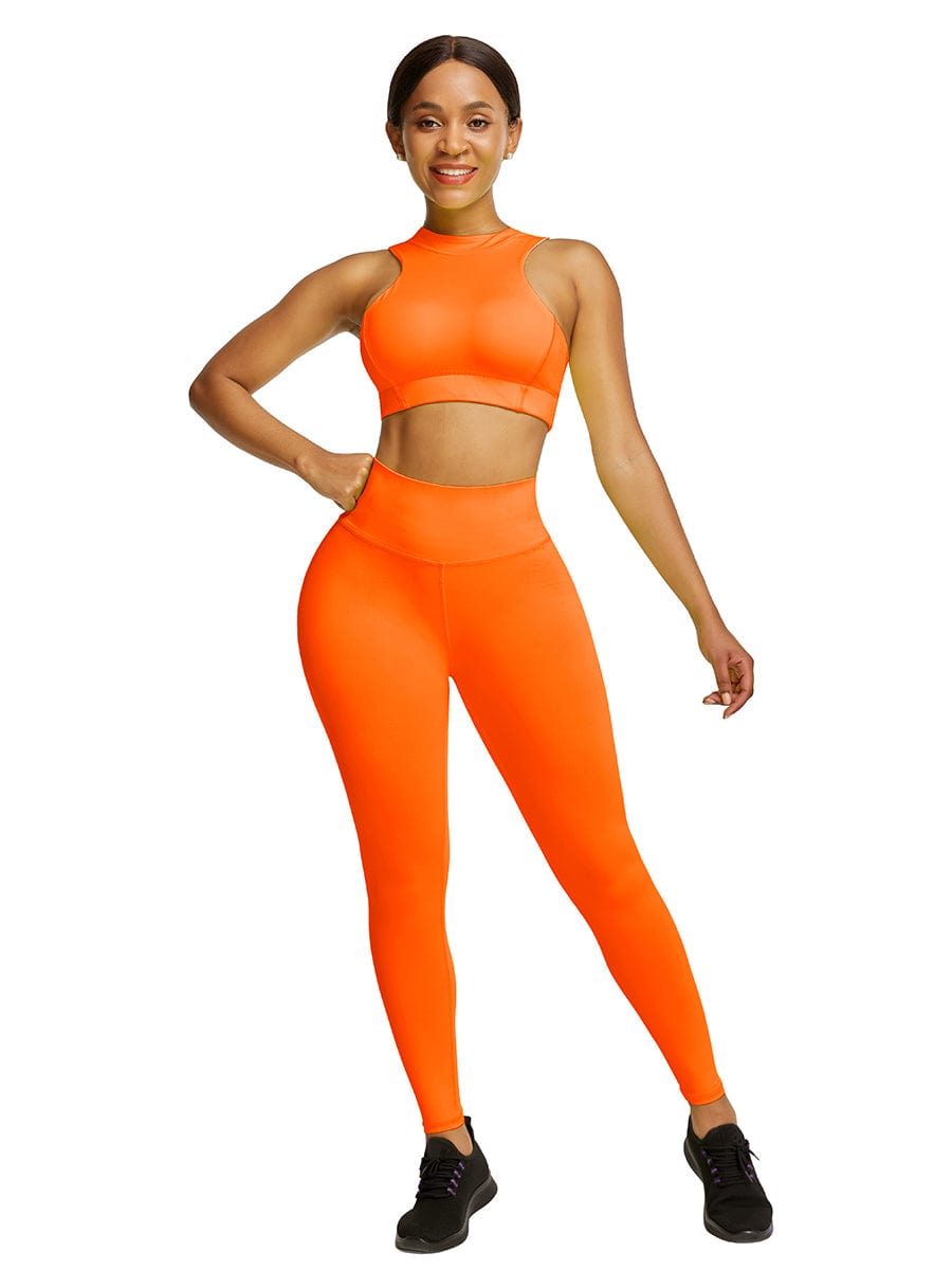 Flawlessly Zipper Back Tank Suit High Waist Outfit