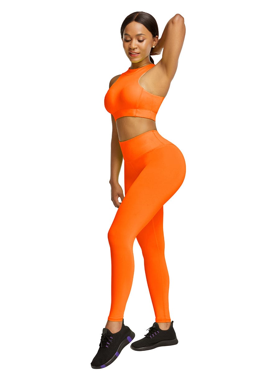 Flawlessly Zipper Back Tank Suit High Waist Outfit