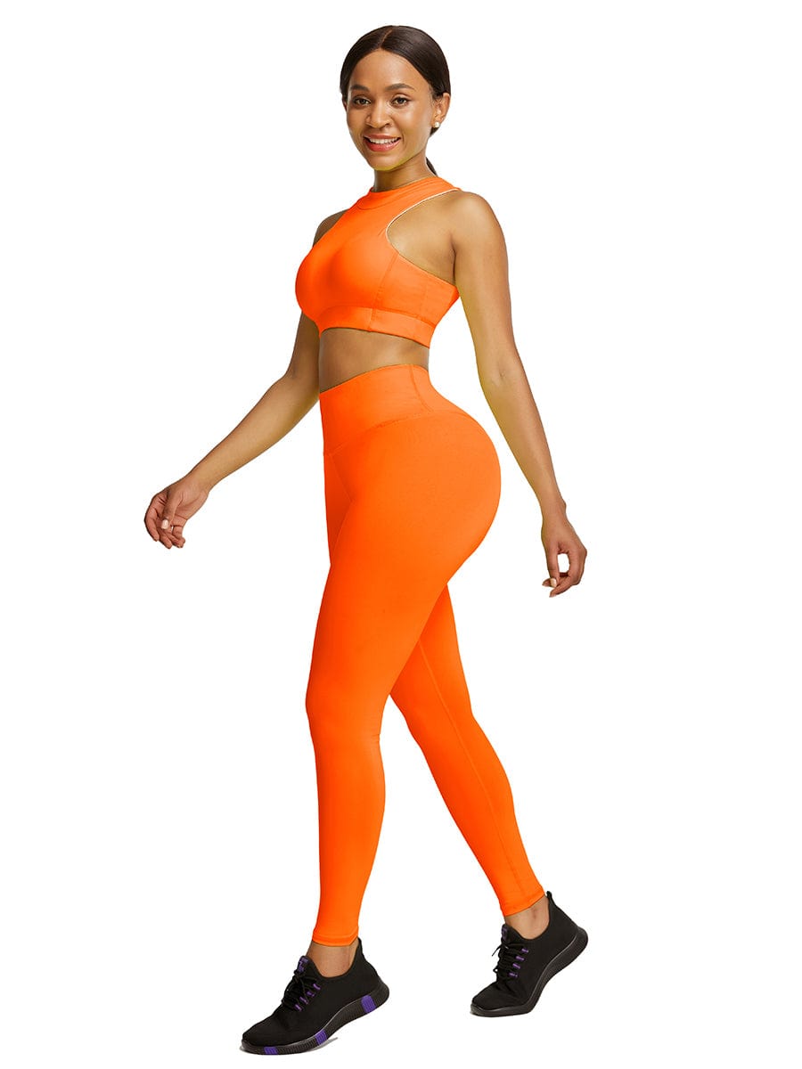 Flawlessly Zipper Back Tank Suit High Waist Outfit