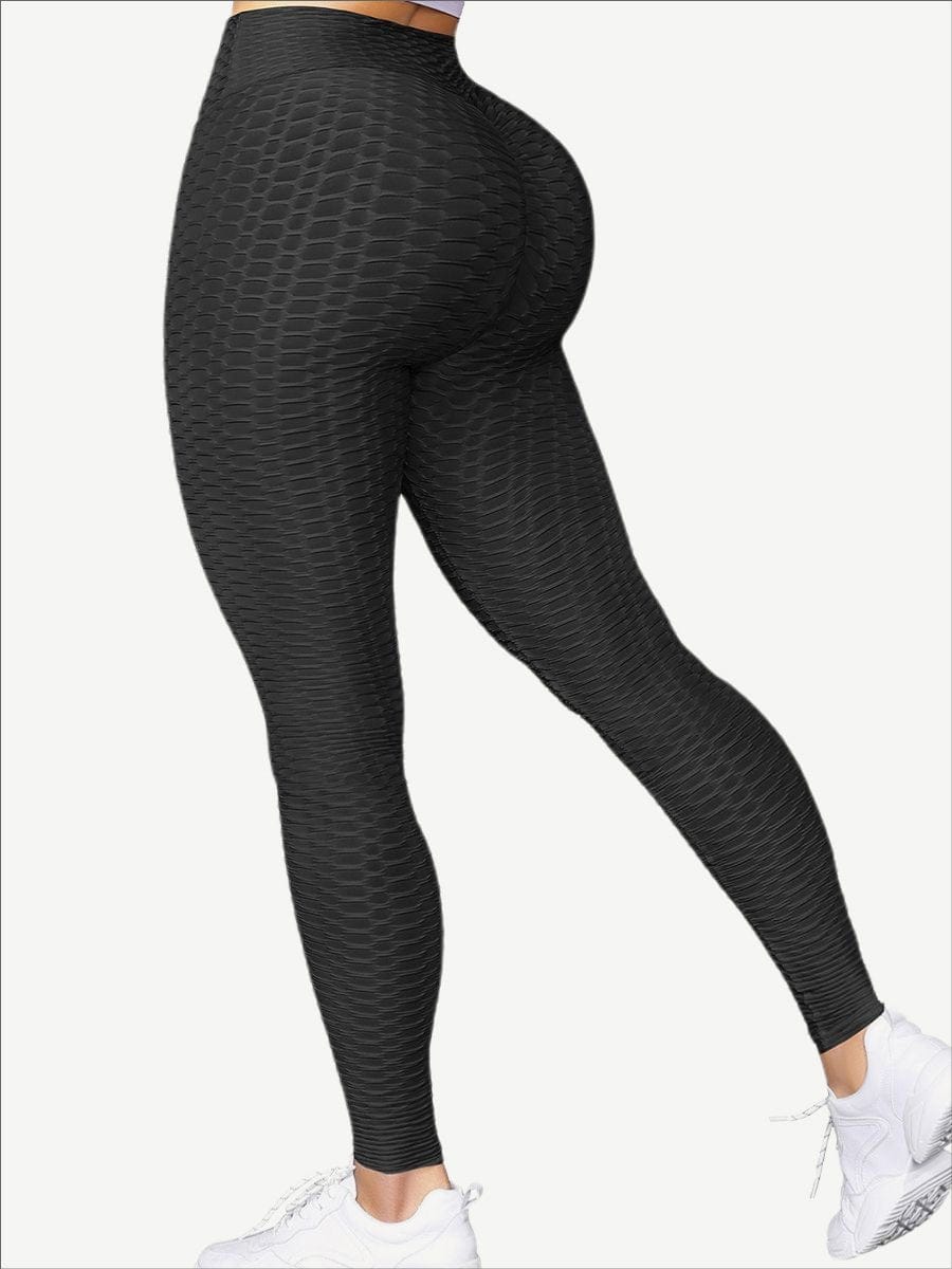 Women Solid Color Yoga Leggings Butt Lifter Breathable Soft High Waist Sports Legging