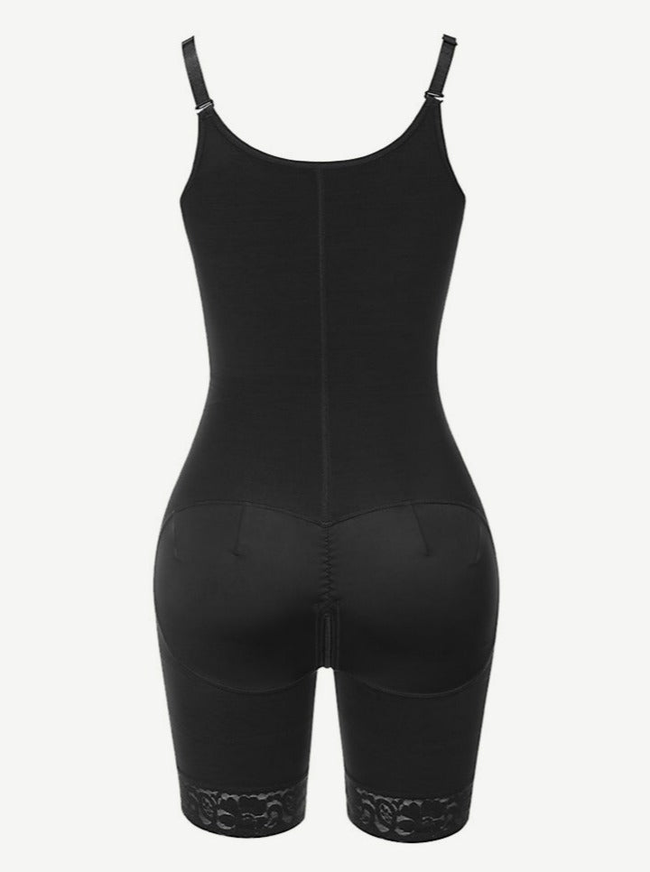 3 Layers of Abdomen Adjustable Strap Postsurgical Full Body Shaper