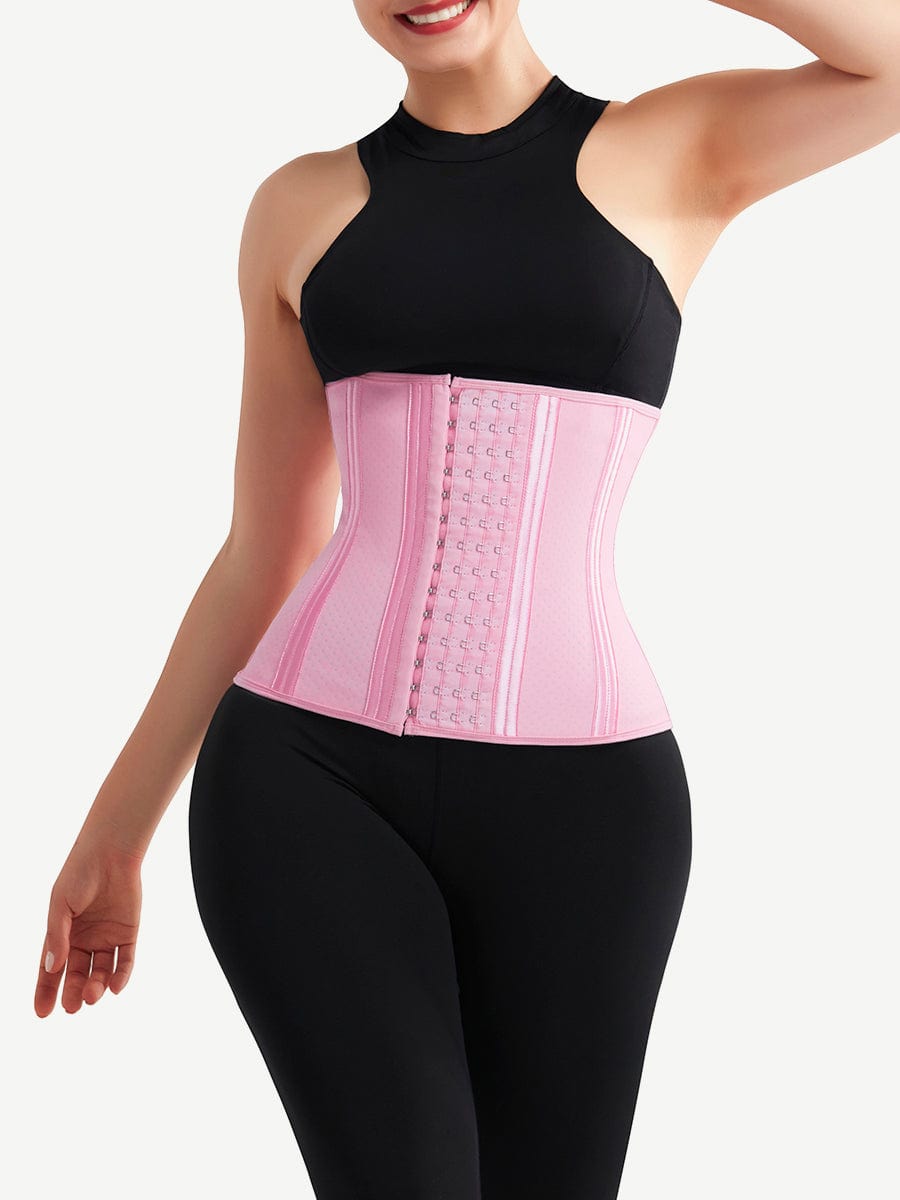Fabulous Fit 20 Steel Bones Latex Waist Cincher Hook Waist Trainer Bulk