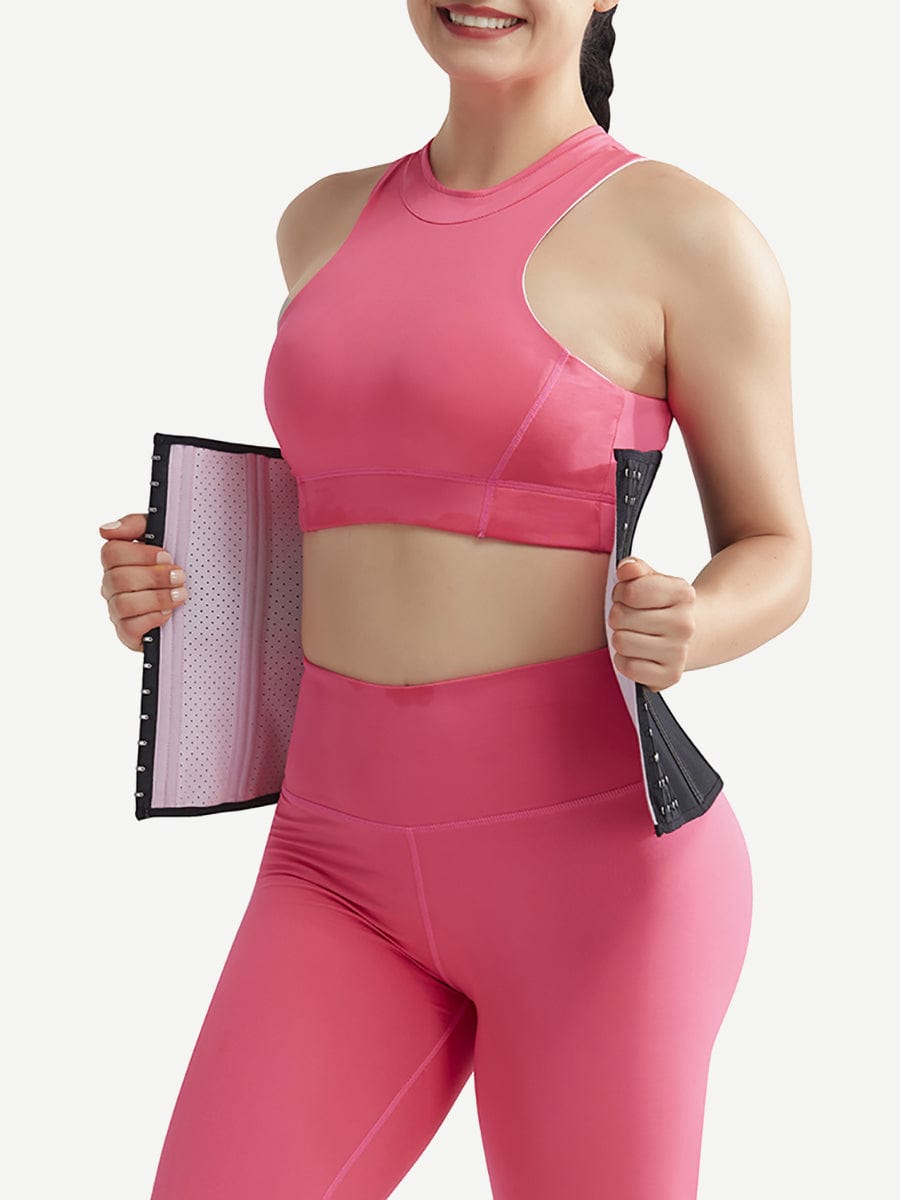 Fabulous Fit 20 Steel Bones Latex Waist Cincher Hook Waist Trainer Bulk