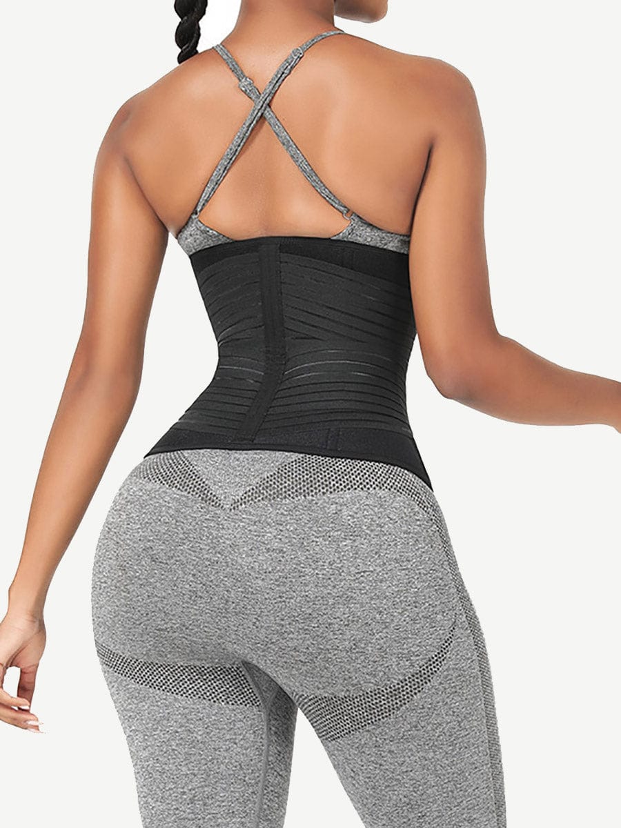 Neoprene Fat Burning Breathable Long Waist Trainer Double Elastic Waistbands Waist Trainer