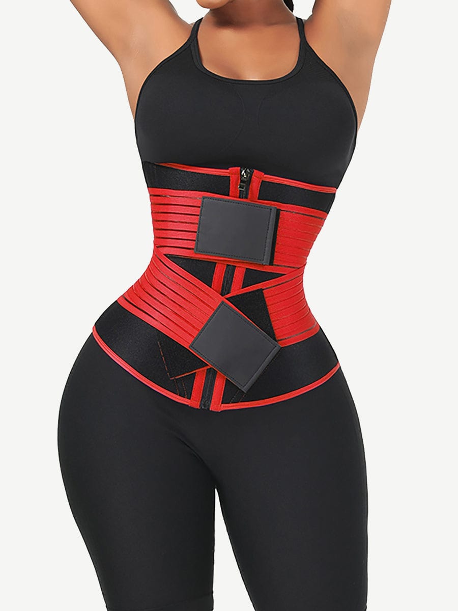 Neoprene Fat Burning Breathable Long Waist Trainer Double Elastic Waistbands Waist Trainer