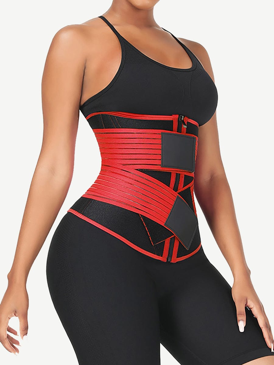 Neoprene Fat Burning Breathable Long Waist Trainer Double Elastic Waistbands Waist Trainer