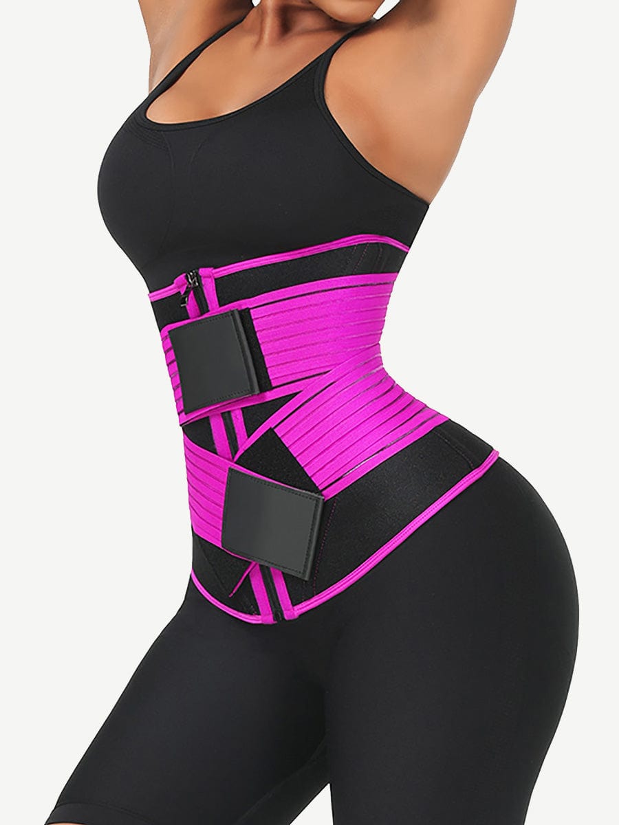 Neoprene Fat Burning Breathable Long Waist Trainer Double Elastic Waistbands Waist Trainer