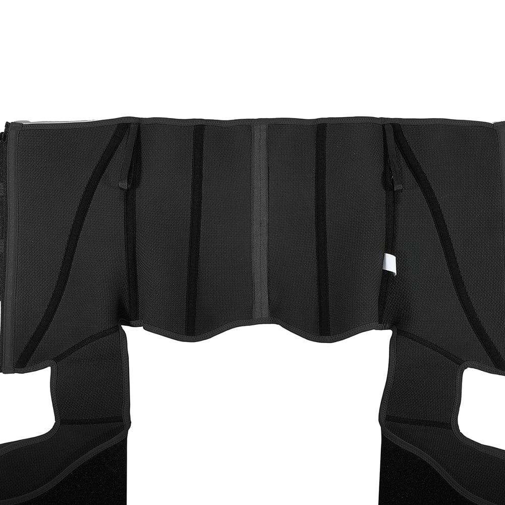 Black Tummy And Thigh Shaper Neoprene 3 Belts Abdominal Control