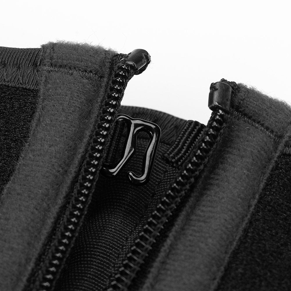 Black Neoprene Waist Trainer 10 Steel Bones Basic Shaping