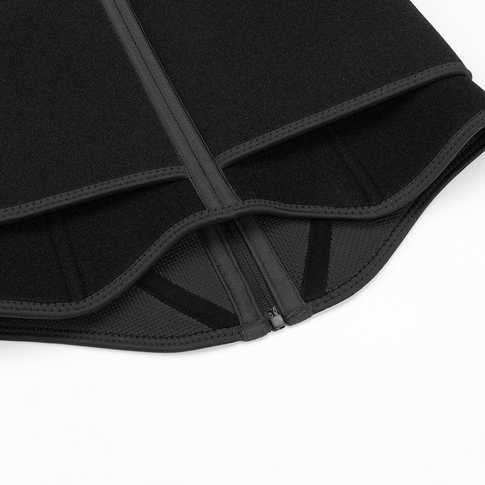 Black Neoprene Waist Trainer 10 Steel Bones Basic Shaping