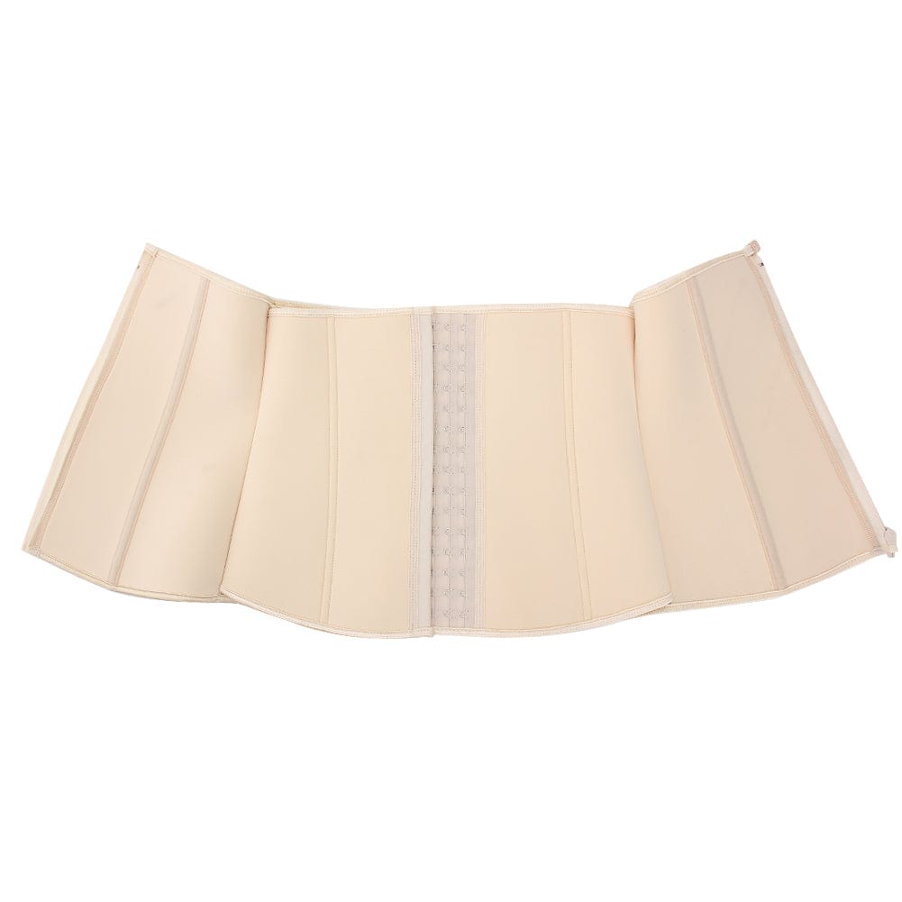 Exquisitely Fat Burning Plus Size Front Double Layer Zipper Tummy Control Waist Trimmer