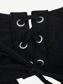 One-Piece Shapewear Swimsuit With Cut-out Design