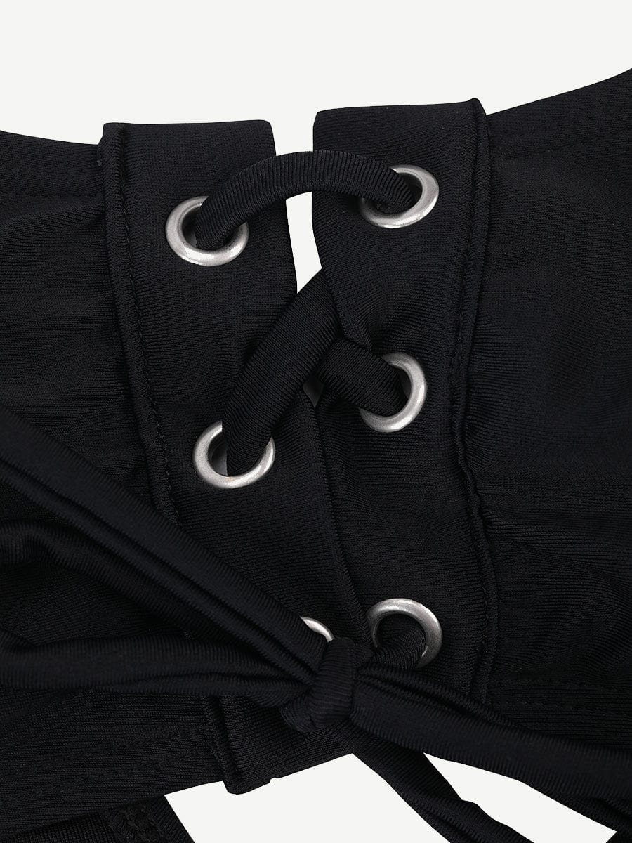 One-Piece Shapewear Swimsuit With Cut-out Design