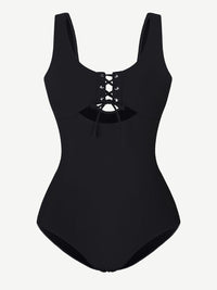 One-Piece Shapewear Swimsuit With Cut-out Design