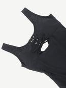 One-Piece Shapewear Swimsuit With Cut-out Design
