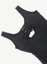 One-Piece Shapewear Swimsuit With Cut-out Design