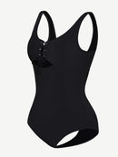 One-Piece Shapewear Swimsuit With Cut-out Design