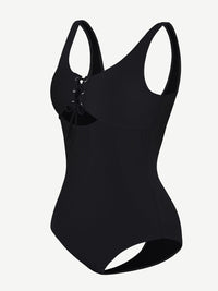 One-Piece Shapewear Swimsuit With Cut-out Design