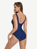 One-Piece Shapewear Swimsuit With Cut-out Design