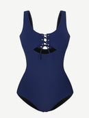 One-Piece Shapewear Swimsuit With Cut-out Design
