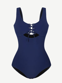 One-Piece Shapewear Swimsuit With Cut-out Design