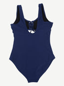 One-Piece Shapewear Swimsuit With Cut-out Design