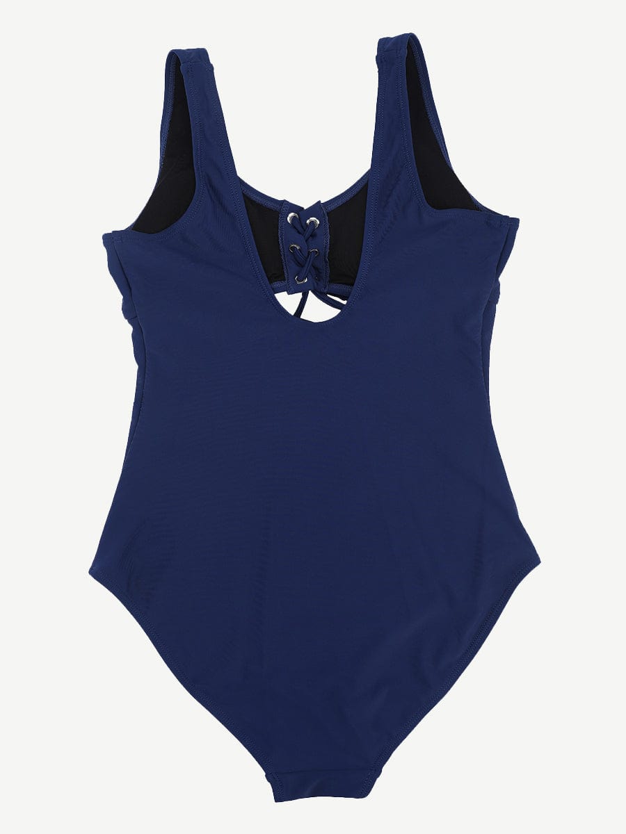 One-Piece Shapewear Swimsuit With Cut-out Design