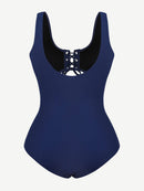 One-Piece Shapewear Swimsuit With Cut-out Design