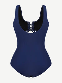One-Piece Shapewear Swimsuit With Cut-out Design