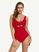 One-Piece Shapewear Swimsuit With Cut-out Design