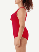 One-Piece Shapewear Swimsuit With Cut-out Design