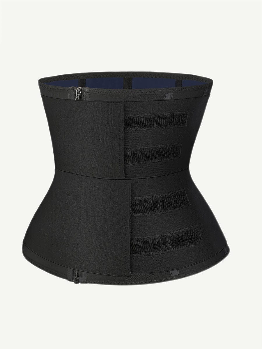 Steel Boned Tummy Control Waist Trainer with Double Belts