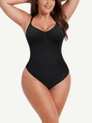 Seamless Scultp Covered Bust Jumpsuit Thong Bodysuit