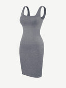 🌿Eco-friendly Square-neck Shaper Snatched Seamless Dress