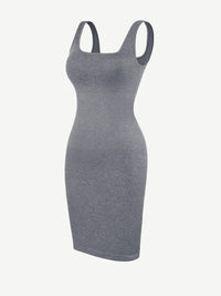 🌿Eco-friendly Square-neck Shaper Snatched Seamless Dress