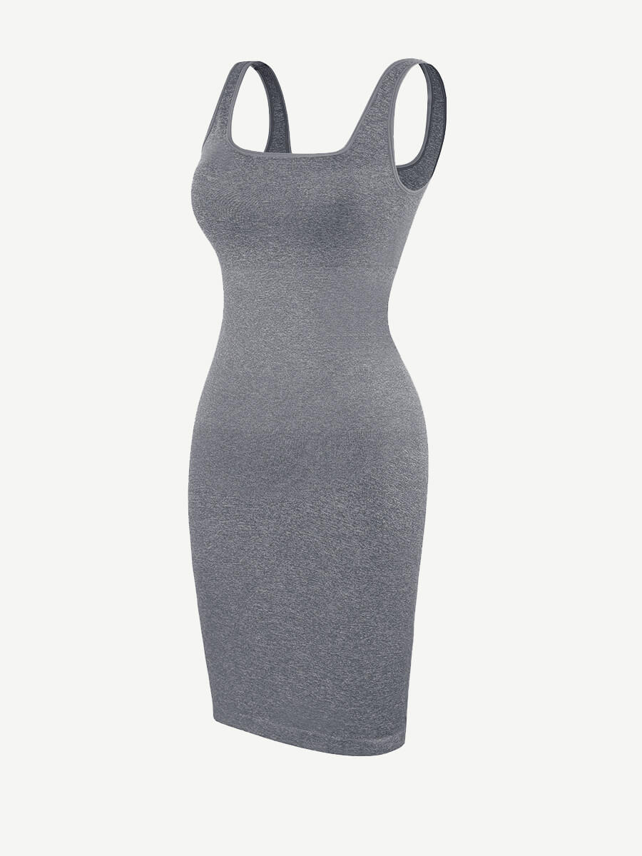 🌿Eco-friendly Square-neck Shaper Snatched Seamless Dress